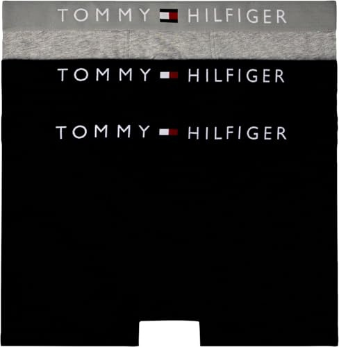 Tommy Hilfiger Pack de 3 Calzoncillos Bóxer Trunks para Hombre Ropa Interior, Multicolor (Des Sky/Grey Htr/Des Sky), XL