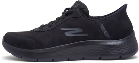 Skechers Homme Go Walk Flex Smooth Motion Slip-In ENTRAINEUSE, Black Textile, 43 EU