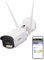 ZOSI 5MP WLAN Überwachungskamera Außen, 2,4GHz/5GHz IP WLAN Kamera Outdoor mit Echtfarben-Nachtsicht, F1,0-Blende, KI Personen-/Fahrzeugerkennung, C186A AuroraLux
