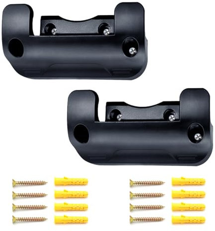 Schlauchaufhänger, Gartenschlauch-Aufbewahrung, schwarz, Wasserschlauchhalter für den Außenbereich, Wandmontage, Gartenschlauchtrommel, Schläuchständer mit Schrauben