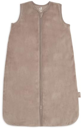 Jollein sovsäck baby – 110 cm – sammet – mjölk kaffe – bomull – 2,0 TOG – utan ärmar – Oeko-TEX certifierad – baby sovsäck – för vår och höst