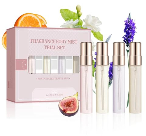 Mini Parfum au Pheromone Pour Femme,Minis Parfum Femme Coffret De Parfums,Brume Parfumée Eau de Parfum Femme,Ecdf Parfumé Phéromones Pour Femmes,Miniature Parfums Cheveux Femmes (4pc)