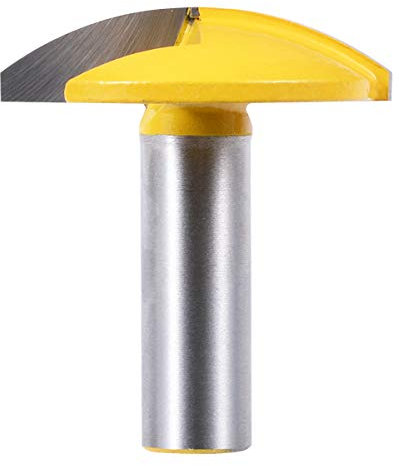 KATUR Horizontal Crown Router Bit, Crown Cap Molding Router Bit, Small Bowl Router Bit with 1/2 Inch Shank (1/2 Shank, 1-3/4 Width, 1.65 Radius)