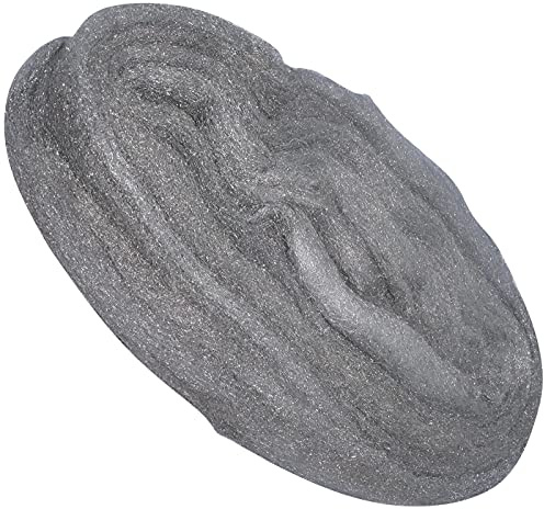 AERZETIX - Lana d'acciaio a filo fine - tampone abrasivo - levigatura lucidatura pulizia - taglia grado 000-190g - per metallo, legno, vetro, ceramica - C50115