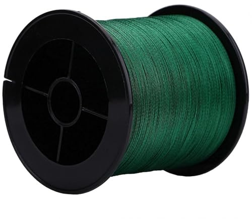 Agatige Línea de Pesca Multifilamento, 1 Pieza 500m PE Trenzado 4 Hebras Líneas de Pesca Súper Fuertes Cuerda de Cuerda de Pescado Multifilamento Verde(2)