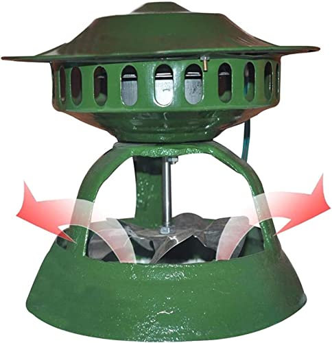 UZOURI Chimney Fan for Round Flue, Electric Chimney Fan Chimney Ventilation Fans Rooftop Inducer Fans Chimney Exhaust Fan for BBQ Hut Fireplace Thermo Stove [Energy Class A++],120 w,Fireplace Fans