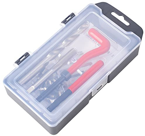 DAYUAN Kit de reparación de roscas M10 x 1,25 mm, herramientas de reparación de rosca, kit de inserción de alambre, juego de herramientas manuales compatibles para reparación de automóviles
