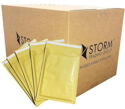Gold Strong Padded Bubble Envelopes Lightweight Peel & Seal