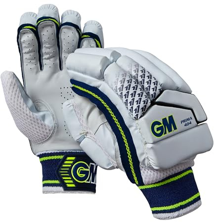 Gunn & Moore GM | Cricket Batting Gloves | Prima 404 | Lightweight Design | Cotton Palm | Adult Right Handed | Approx Weight per Pair 330 g | 1 Pair