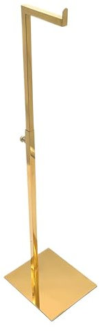 Uzman Verstellbarer Handtaschenständer/-display aus Edelstahl mit goldener, hochglänzender Oberfläche für stilvolle Präsentation Handtaschendisplay Platzsparend und elegant in Gold