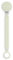 Suavinex, Chupetero de Silicona, Broche Pinza con Cinta Plana de Silicona, Cadena Chupete para Bebés +0 Meses, Clip con Plaquita de Silicona, Broche para el Chupete Wonder, Almost Aqua