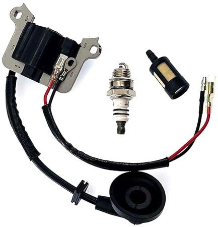 BOOSTI Zündung Zündspule Satz für Florabest FBK 4 B2 4in1 Motorsense mit Zündkerze Benzinfilter