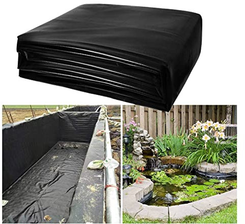 Fodera per laghetto in PVC ispessito per acqua da giardino personalizzabile per fontana per stagno Koi Stagno esterno Fodera EPDM può essere tagliata a piacimento