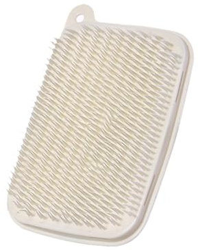 Cepillos para verduras y verduras, cepillo de patatas con plástico flexible, herramientas de limpieza flexibles para productos delicados o duros y de limpieza de frutas (beige, talla única)