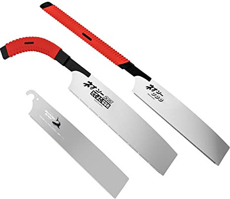 Famex 5550 Sierra japonesa profesional Kataba – Sierra de tracción japonesa 225/265/300 mm – Sierra de mano para madera | Original Takagi | para el bricolaje y la industria