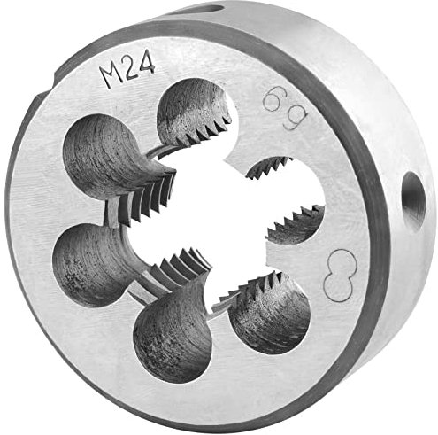 Burkit Metrische M24 runde Gewindeschneider, M24 x 3,0 Maschinengewinde-Schneideisen rechts