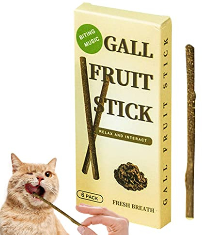 Povanjer Cataire Silvervine Bâtons - Catmint Silvervine Blend Chat Jouets À Mâcher pour Le Nettoyage des Dents De Chatons,Le Chat mâche des bâtons d'à Chat pour Le Nettoyage des Dents des bâtons