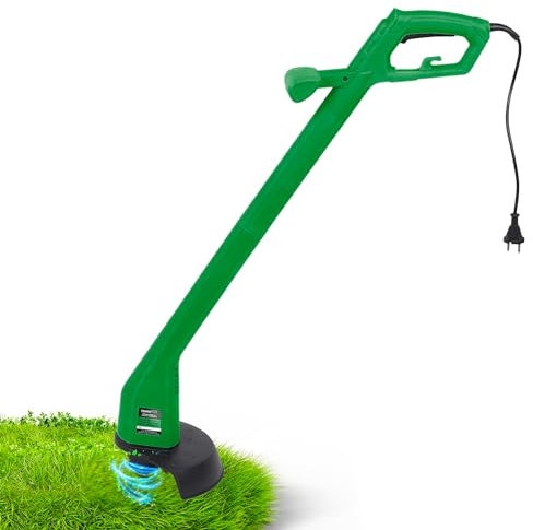 Avilia Tagliabordi Elettrico per Giardinaggio - Rifinitore Perfetto per Cespugli e Aiuole, Velocità 14000 giri/min, Diametro Taglio 22cm, 230V, 250W, 95x25x12cm