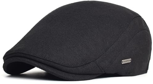 EKMTBJXY Schiebermütze Baskenmütze Herren Schirmmütze Baumwolle Barett Newsboy Driving Cabbie Cap Flatcap