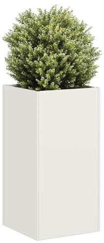 Xichuzi Jardinera de Acero Laminado en frío Blanco 40x40x80 cm, Huerto Urbano Terraza, Jardineras Exterior, Jardineria Maceteros, Mesa De Cultivo, Huerto En Casa - 860704