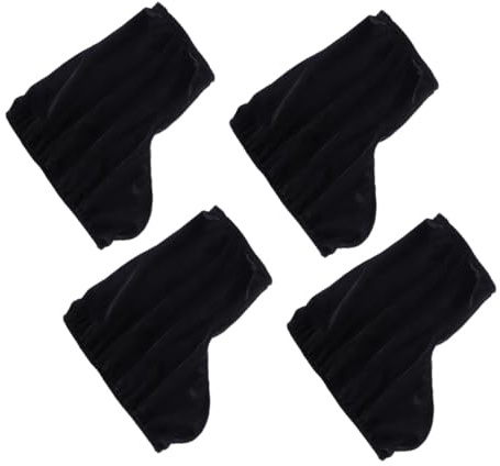 Zerodeko 2 Paires Couvre Patins de Patinage Artistique Velours Élastique Protège Chaussures de Glace pour Garçon Fille Accessoires de Protection pour Patins à roulettes Lot de Noir
