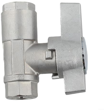 Válvula de bola de acero inoxidable de 3/8 pulgadas para lavadora a presión, válvula de cierre de conexión rápida DN10, presión máxima de trabajo de 5000 PSI, control de encendido/apagado de alto