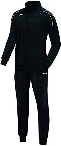 JAKO Unisex Kinder Trainingsanzug Polyester Classico, Schwarz, 164