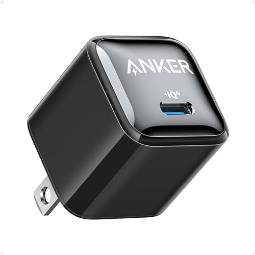 Anker 20W Nano Pro USB C Charger Block, Compact Fast Charger with PIQ 3.0