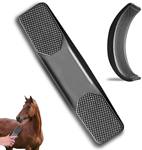 Pferde Wurzelbürste 6 In 1 Horse Grooming Brush Massagekamm für Pferde,Für Pferde um Trockenes und Loses Haar von Pferden und Großen Hunden zu Entfernen