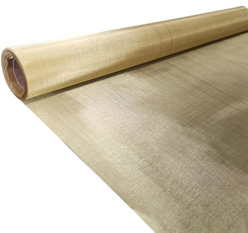 MFLCBK Malla de Alambre de Latón Malla de Cobre Pantalla de Malla metálica Cobre Tejido del Filtro de la Tela del blindaje del Alambre Latón Tejido de Malla(Size:1x3m,Color:180 Mesh)