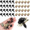 Tornillos y Clip de Tuerca, 20 Juegos de Tornillos y Tuercas de Sujeción Tipo U para Automóviles, Kit de Tornillos y Tuercas para Guardabarros de Parachoques, Grapas Coche Abrazaderas de Carrocería