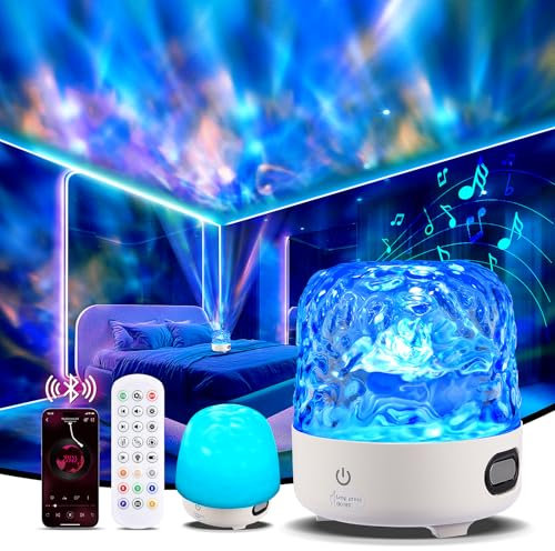 SUPPOU LED Sternenhimmel Projektor, Nachtlicht Dimmbar Kinder Lavalampe für Zimmer Deko, Projektor Sternenhimmel mit Fernbedienung Bluetooth Erwachsene Kinder für Geschenk Party