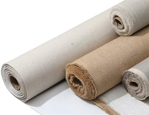 AOEGBY Leere Leinwandrolle 5 m Leinenmischung, grundiert, Leere Leinwandschicht, Ölgemälde, Leinwand, Acrylgemälde, eine Rolle, 28/48 cm Breite Leinwand Auf Rolle(28cm Width)