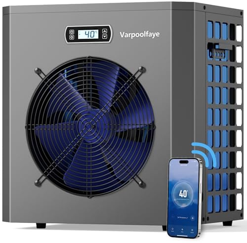 Varpoolfaye 5KW Poolheizung Wärmepumpe Pool Für Aufstellpool 220v 50Hz
