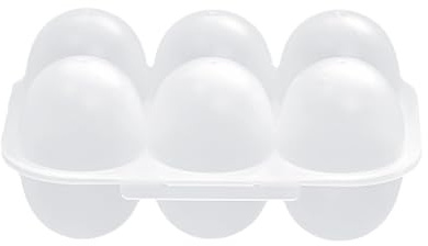 6Gird - Contenedor portátil para huevos, bandeja de huevos, dispensador de carros para camping, picnics, viajes, caja de almacenamiento transparente a prueba de fugas, caja de almacenamiento para