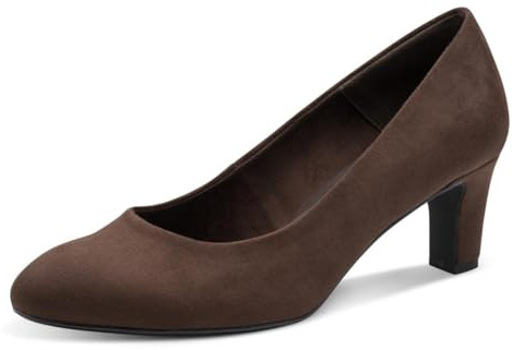 Tamaris Damen Pumps mit Blockabsatz, braun, 40 EU