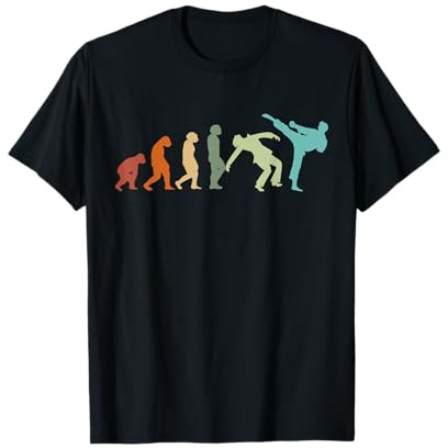 Karatè Taekwondo Aikido Ju-Jutsu Kung-Fu Evoluzione Karate Maglietta