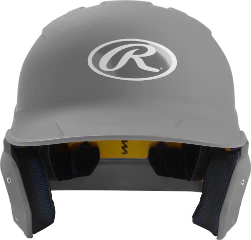 Rawlings MACH Baseball-Schlaghelm, Junior, mattsilber