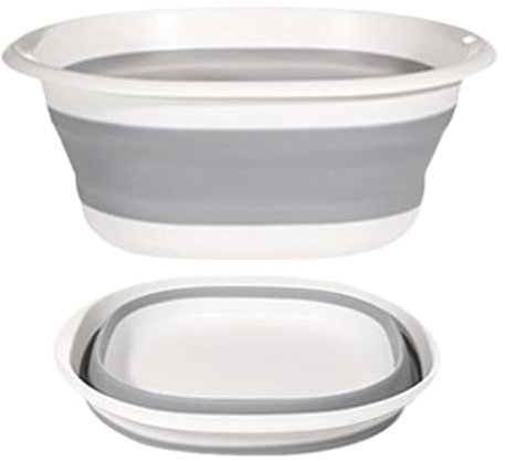 Sloane Foldable Wash Basin,Face Wash Basin | Portable Wash Basin Dish Tub Ice Bucket With Hangable Hole For travel