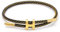 GAUEIOUR H-Type Titanium Steel Bracelet,Adjustable Woven Steel Wire Waterproof Bracelet, Design Hand Polished, Fashionable and Simple, Unisex, Couple Jewelry, Jewelry Gifts (Black Gold)
