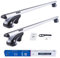 Dgh System Barres de Toit Easy Line Basic Plus 120 cm Compatible avec Volkswagen T-Cross SUV 2019- avec Barres longitudinales Ouvertes, verrouillable, 90 kg