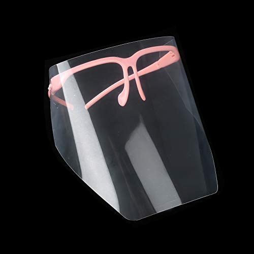 Mascarilla Protectora Antivaho, Paquete de 10 Viseras Protectoras, Color Rosa, para Uso Profesional, Hogar y Tienda