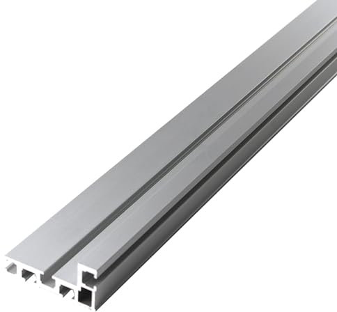 GIVIHGETI Rail à onglet à rainure en T 75 - Type 800 mm - En aluminium - Pour le bricolage, le travail du bois, la scie circulaire de table - Mini rail en T pour fixation de clôture