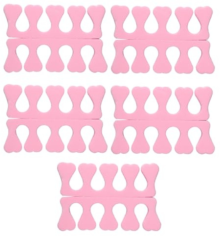 AYV 5 Paare Zehentrenner,Schwamm Zehenspreizer,Toe Spacer,Zehenspreizer Nagellack,Weichschaum Finger Spreader Set,Fingerteiler Abstandhalter,Pediküre Maniküre Werkzeug