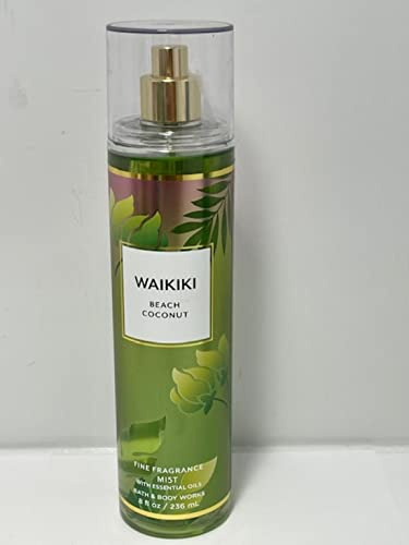 Bath & Body Works WAIKIKI BEACH COCONUT Fine Fragrance Mist 8 oz / 236 mL