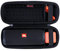 XANAD Hart Reise Tragen Tasche für jbl flip Essential 2 / JBL Flip 4 / JBL Flip 3 Bluetooth Tragbarer Lautsprecher (Schwarz)