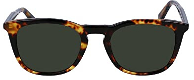 Calvin Klein Unisex Adult Sunglasses CK23501S - Vintage Havana with Solid Green Lens