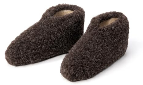THE COZY SHEEP Babbucce lana donna e uomo | Pantofole donna invernali chiuse in 100% lana merino estremamente comode e morbide | Scarpe da casa super comfort | Modello basso chiuso