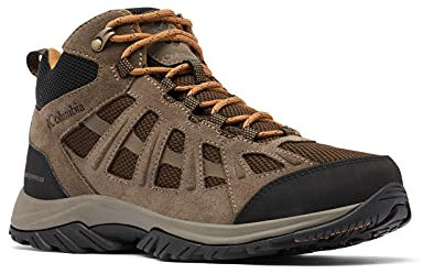 Columbia Redmond 3 Mid Waterproof, Wasserdichte mittelhohe Trekking- und Wanderstiefel, Cordovan/Elk,