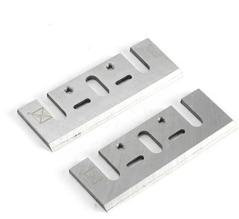 Lot de 2 lames de rabot HSS pour DeWalt DCP580 18 V 82 mm